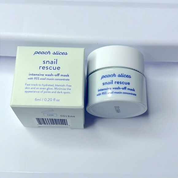 $6🌟 Peach Slices Snail Rescue Intensive Wash Off Mask - Picture 2 of 6